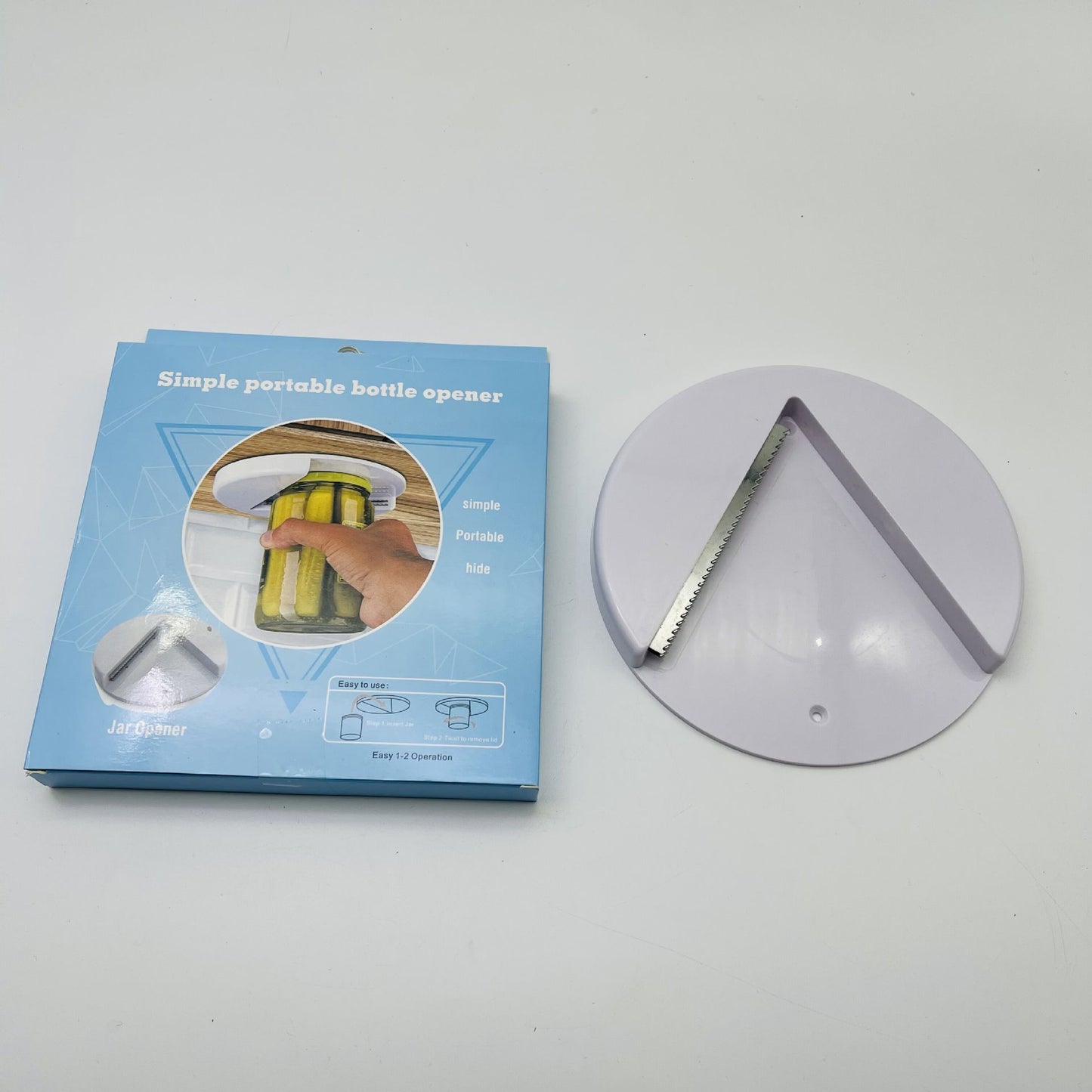 Circular can opener kitchen cabinet lid bottle opener table bottom can opener
