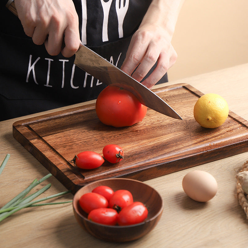 Acacia Mangium Solid Wood Chopping Board For Kitchen